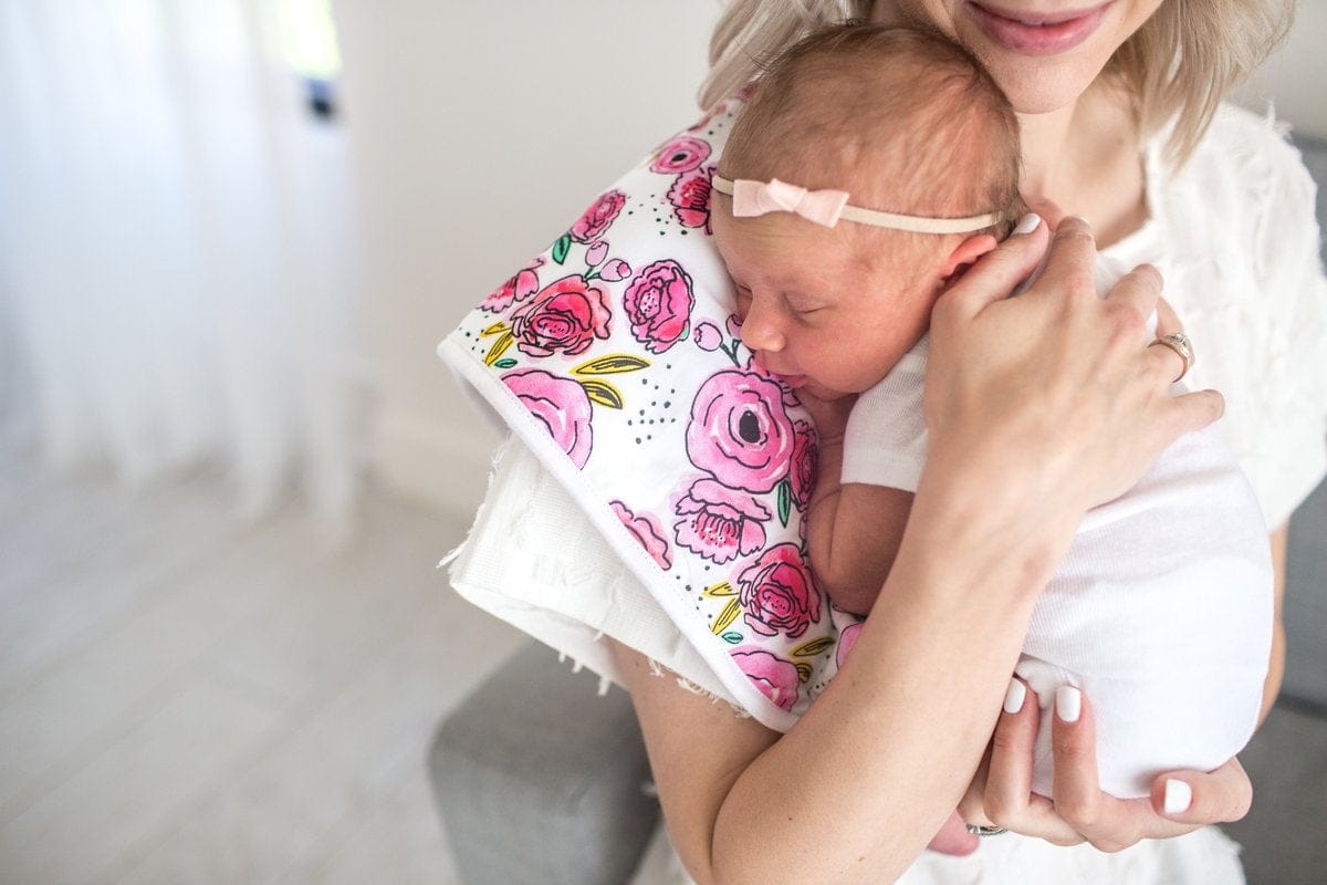 Copper Pearl Premium Burp Cloths, 3 Pack - Bloom