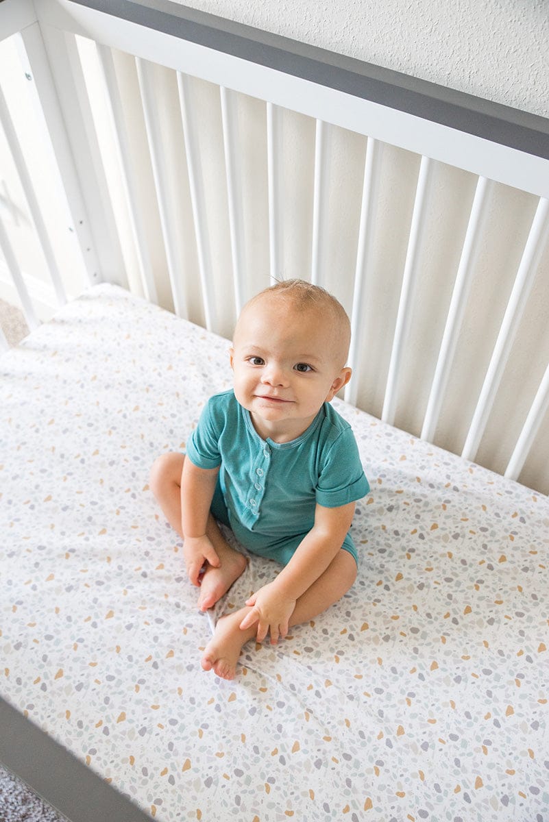 Copper Pearl Premium Fitted Crib Sheet - Arlo - X002QSM28X