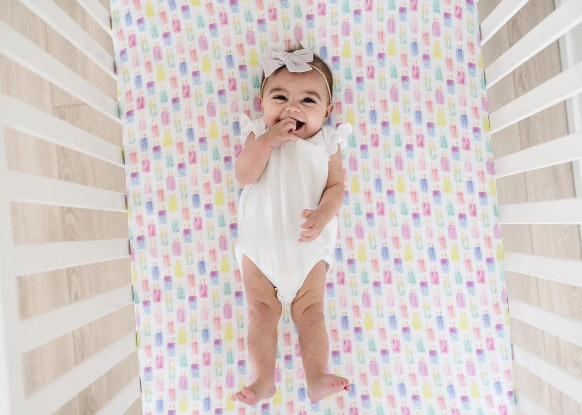 Copper Pearl Premium Fitted Crib Sheet - Summer