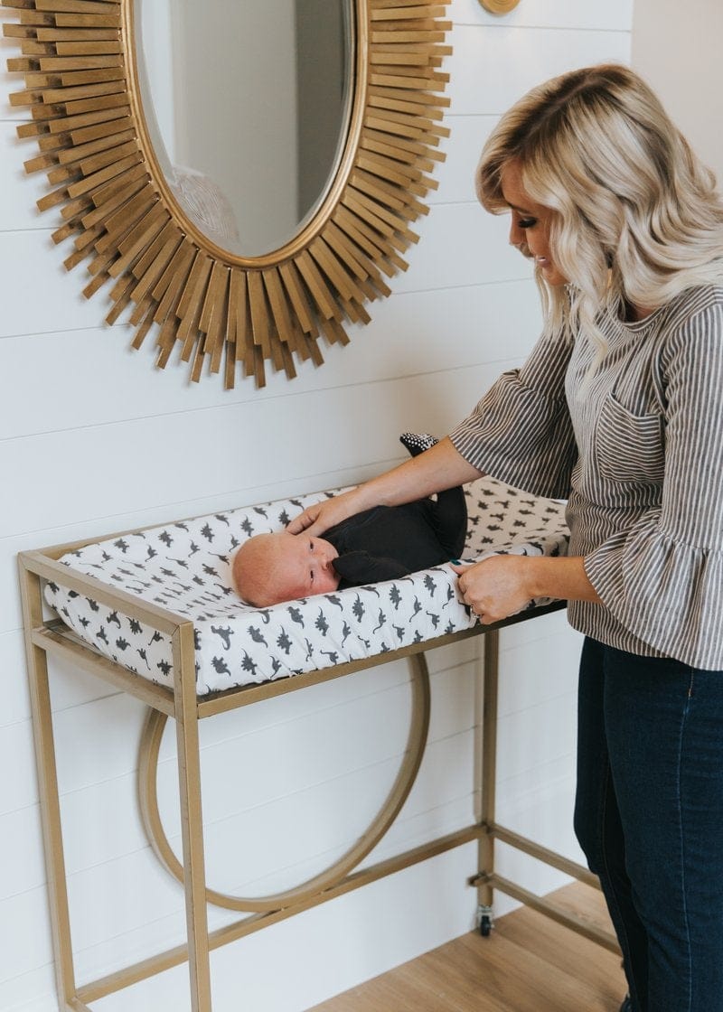 Copper Pearl Premium Knit Diaper Changing Pad Cover - Wild