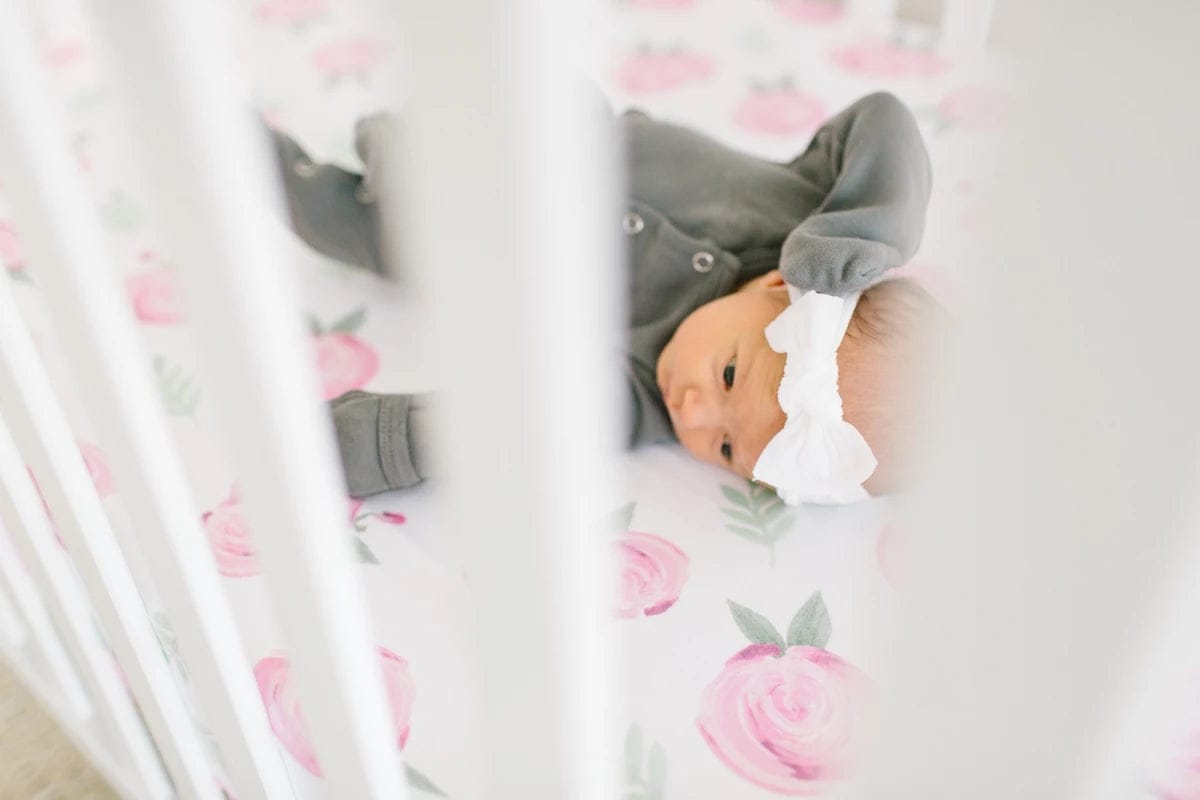 Copper Pearl Premium Fitted Crib Sheet - Grace - X001Z6KM0R