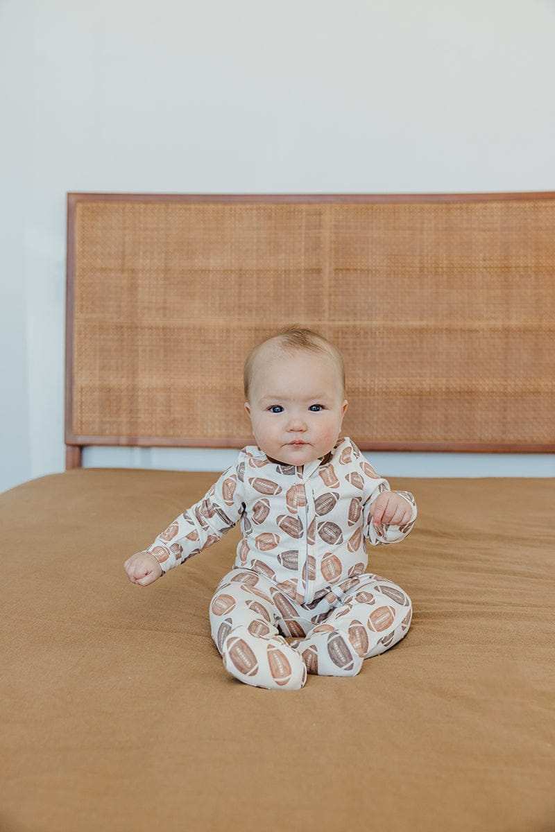 Copper Pearl Zip-up Footie - Blitz (18-24M) - X003QERJTN