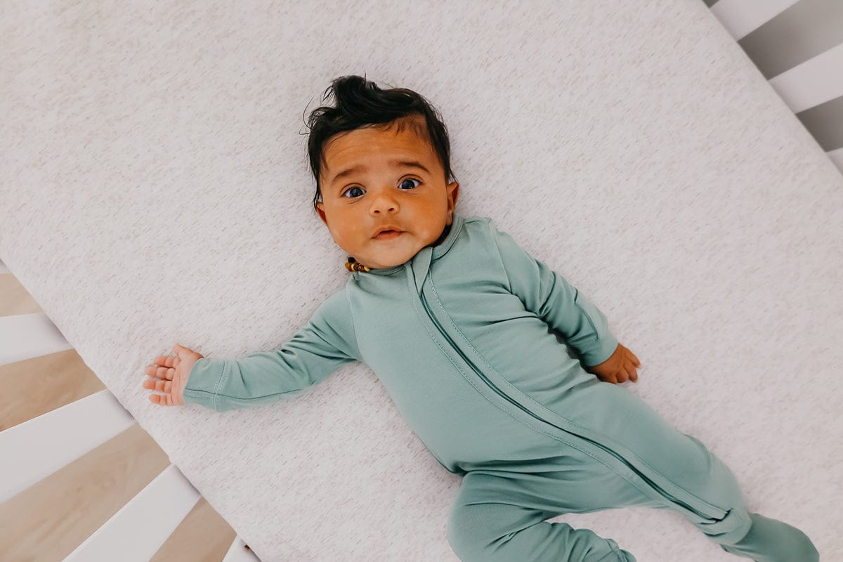 Copper Pearl Zip-up Footie - Briar (6-12M) - X003QERK01