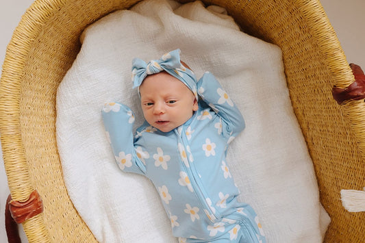 Copper Pearl Zip-up Footie - Della (6-12M) - X003ZY150X