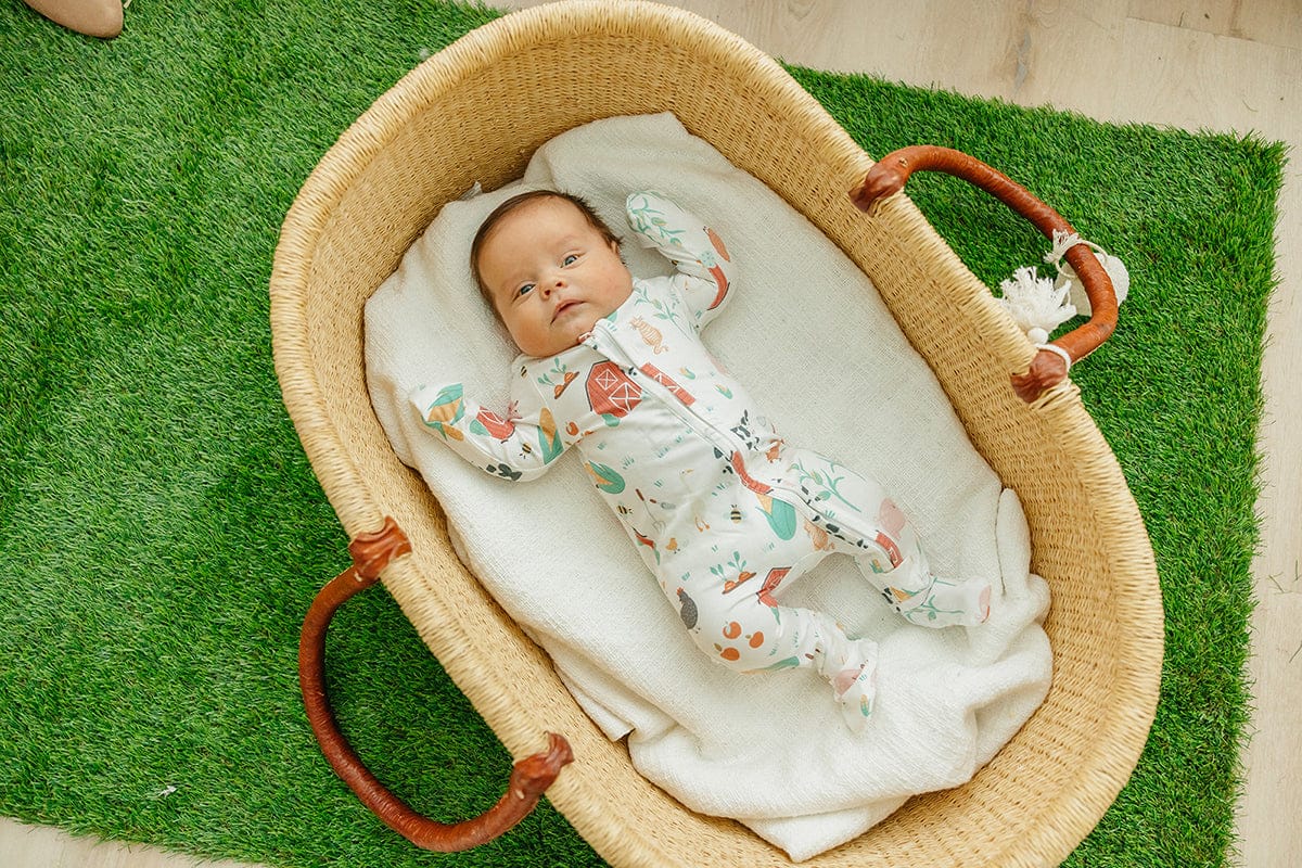 Copper Pearl Zip-up Footie - Farmstead (18-24M) - X003ZY3RMH