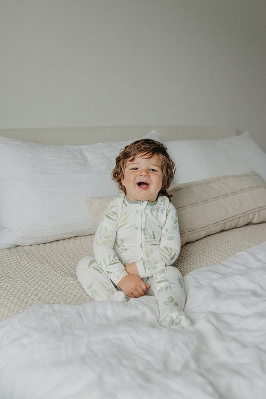 Copper Pearl Zip-up Footie - Haven (18-24M) - X003QERJW5