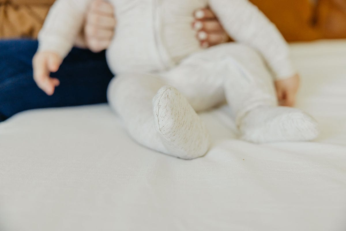 Copper Pearl Zip-up Footie - Oat (18-24M) - X003QEOYLT