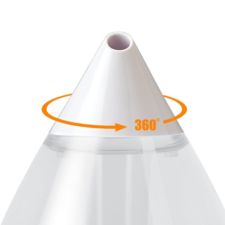 Crane 1 Gal. Drop Cool Mist Humidifier for Medium to Large Rooms - Clear & White