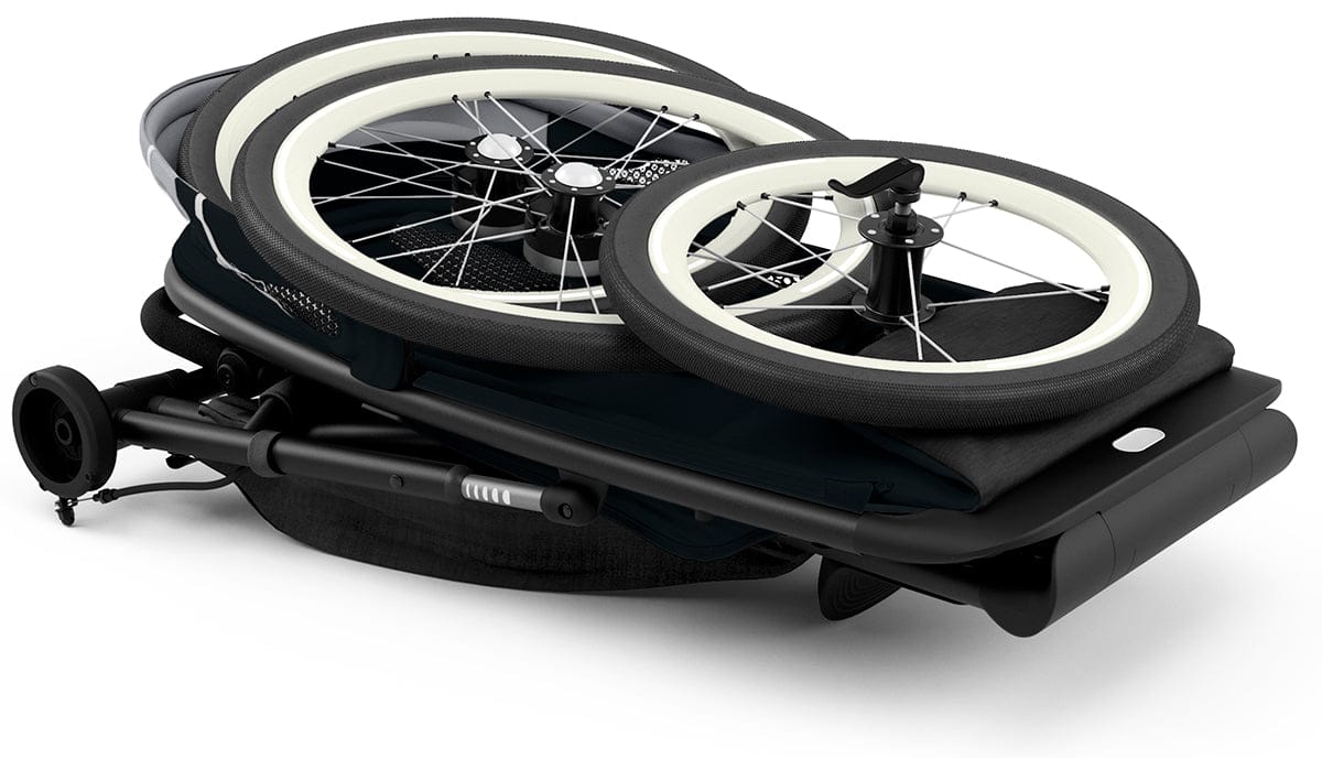 Cybex AVI Jogging Stroller Bundle - Black Frame + Bleached Sand Seat Pack - 520004147-520004221