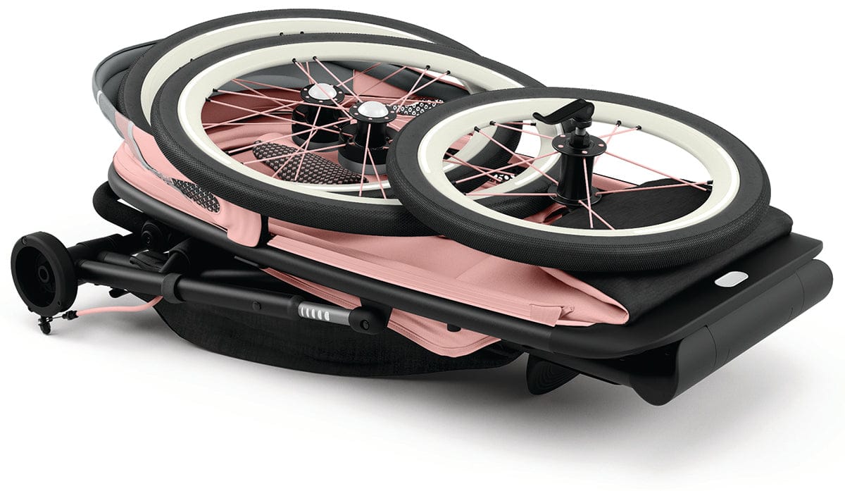 Cybex AVI Jogging Stroller Bundle - Black/Pink Frame + All Black Seat Pack - 520004341-520004215