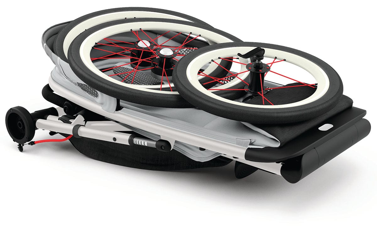 Cybex AVI Jogging Stroller Bundle - Cream/Orange Frame + Medal Grey Seat Pack - 520004343-520004217