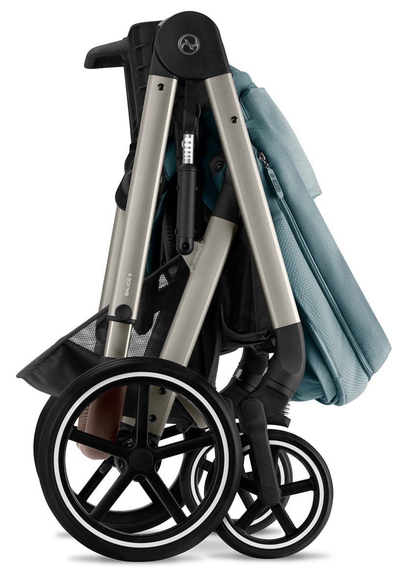 Cybex Balios S Lux 2 Stroller - Taupe Frame / Sky Blue - 522002399