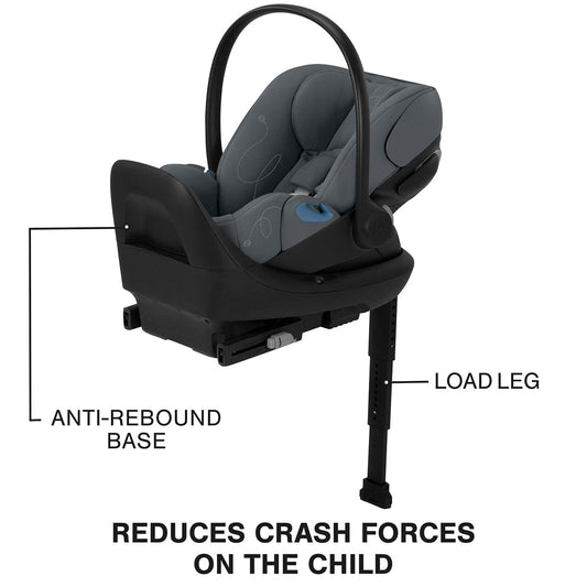 Cybex Cloud G Lux SensorSafe Comfort Extend Reclining Infant Car Seat - Monument Grey - 522001409