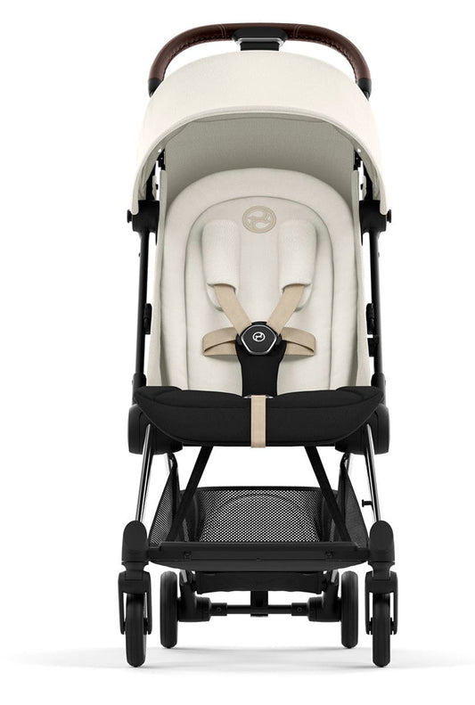 Cybex COYA Compact Stroller - Chrome / Dark Brown / Off White - 522004413
