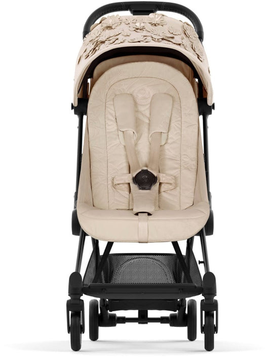 Cybex COYA Compact Stroller - Simply Flowers - Beige / Matte Black - 522003159