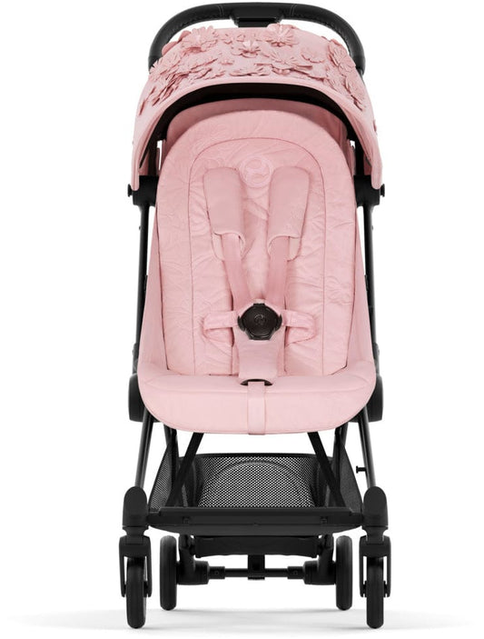 Cybex COYA Compact Stroller - Simply Flowers - Pink / Matte Black - 522003139