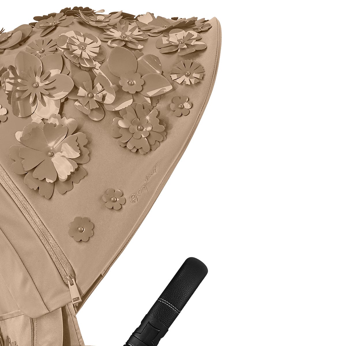 Cybex ePriam Complete Stroller Bundle - Simply Flowers - Nude Beige - 519002649-SF-BEIGE