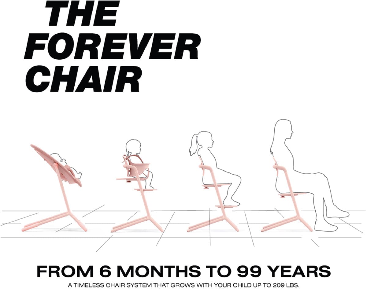 Cybex LEMO 2 High Chair 3-in-1 Set - Pearl Pink - 521003579