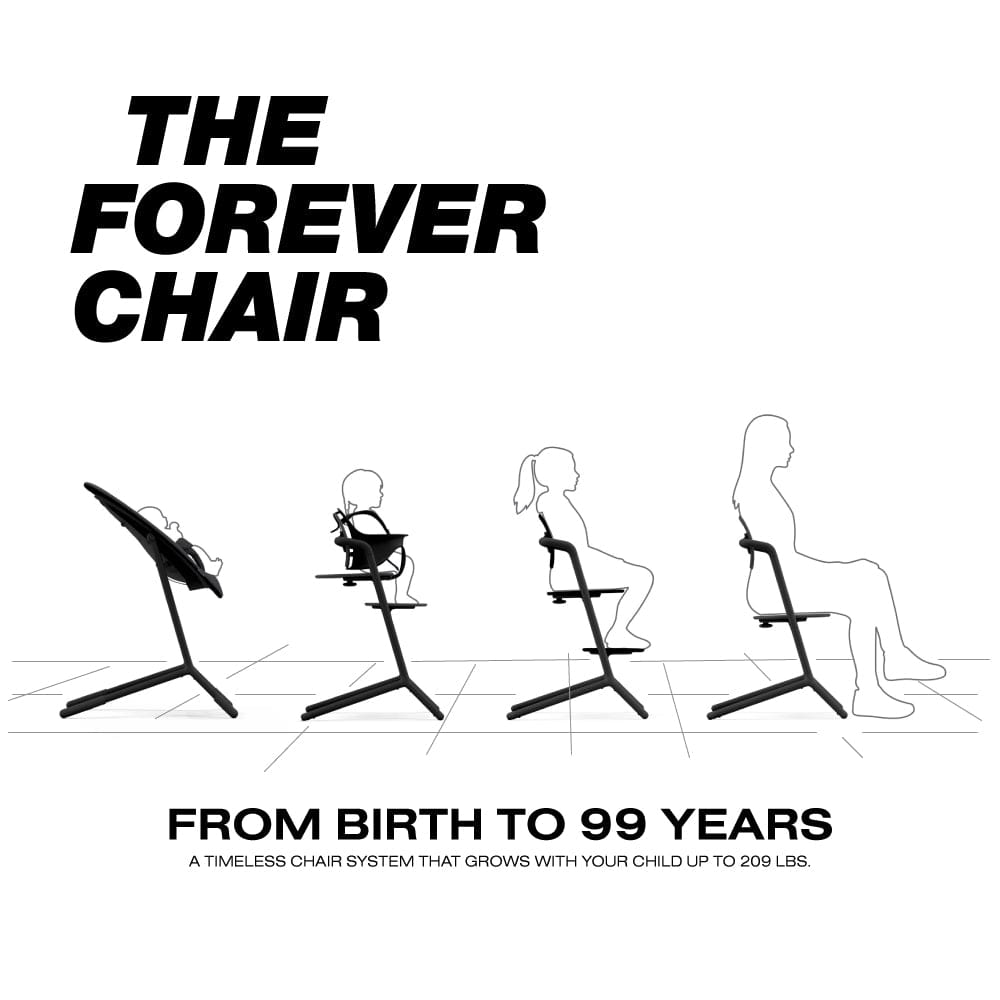 Cybex LEMO 2 High Chair 3-in-1 Set - Stunning Black - 521003583