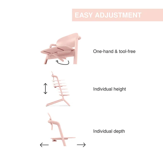 Cybex LEMO 2 High Chair - Pearl Pink - 522002307