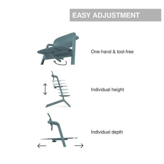 Cybex LEMO 2 High Chair - Stone Blue - 522002309