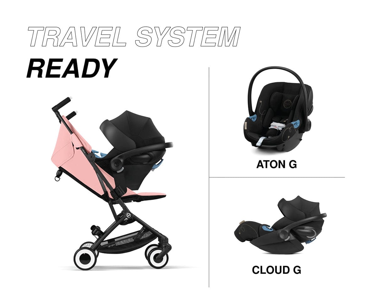 Cybex Libelle 2 Compact Stroller (with 1 Pull Harness) - Candy Pink - 524000257