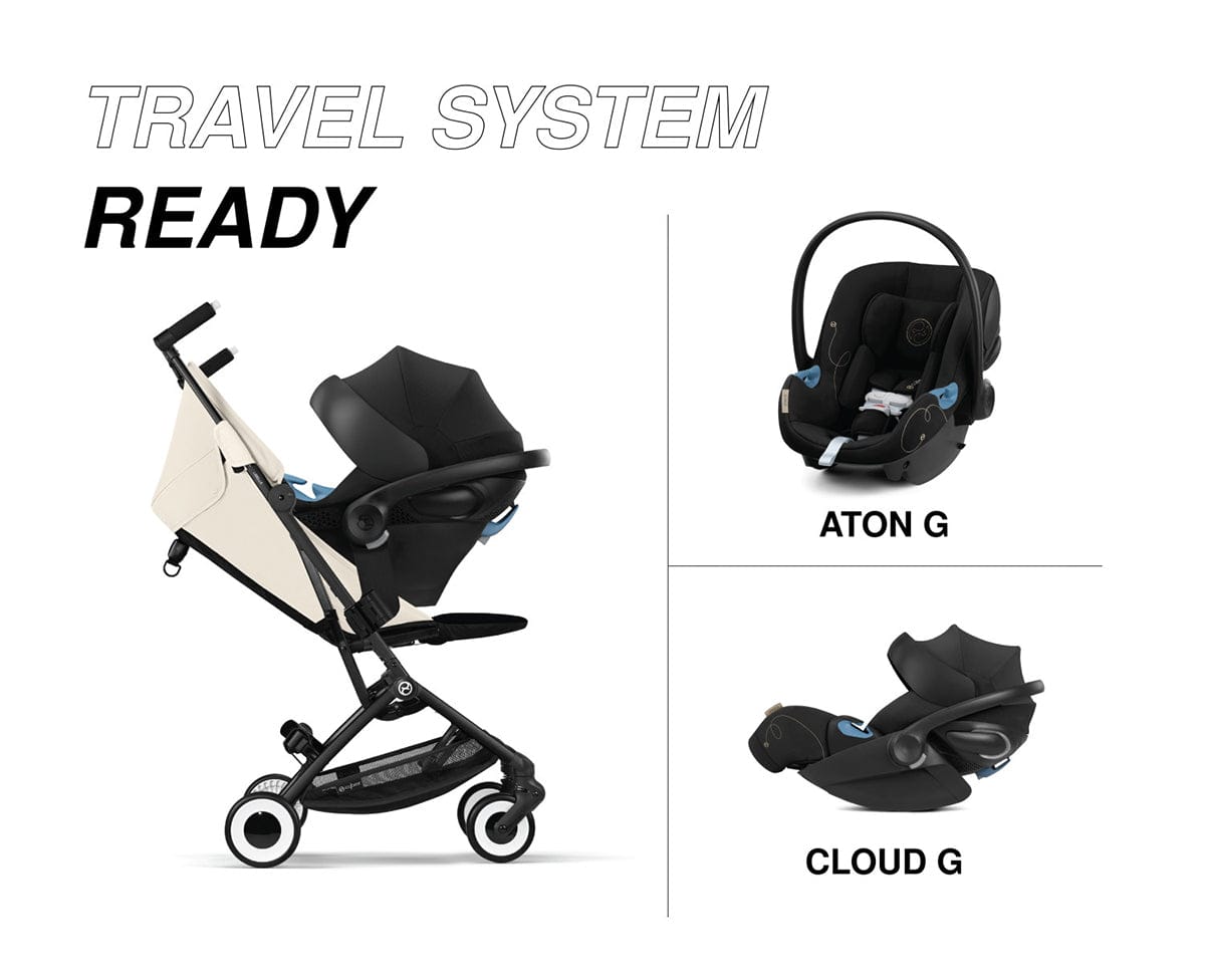 Cybex Libelle 2 Compact Stroller (with 1 Pull Harness) - Canvas White - 524000281