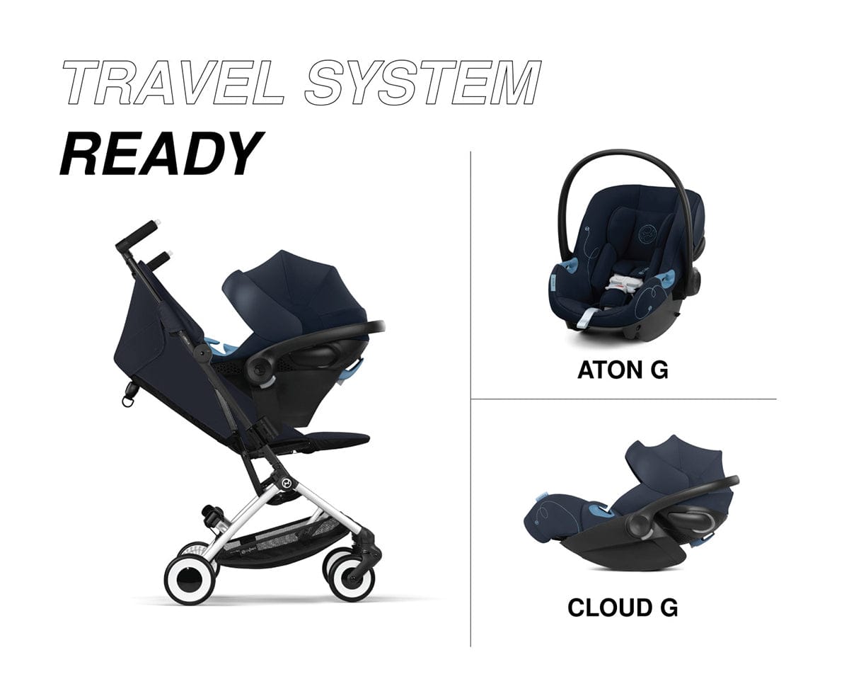 Cybex Libelle 2 Compact Stroller (with 1 Pull Harness) - Dark Blue - 524000233