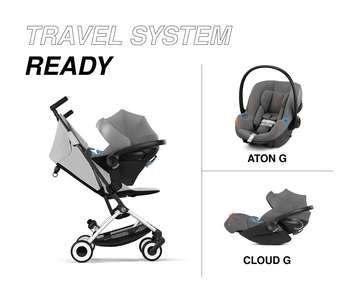 Cybex Libelle 2 Compact Stroller (with 1 Pull Harness) - Fog Grey - 524000221