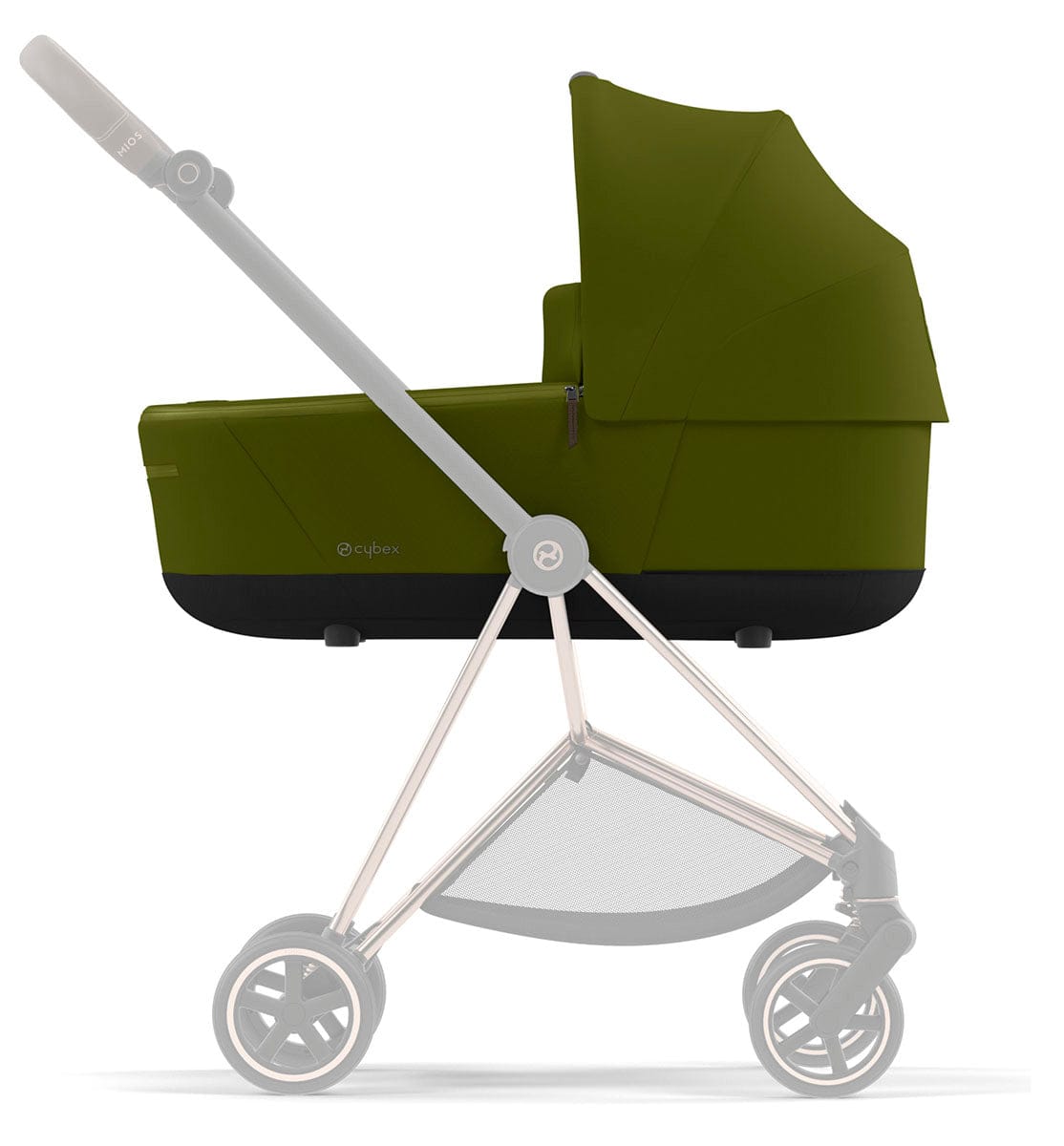 Cybex Mios 3 Lux Carry Cot - Khaki Green - 522000271