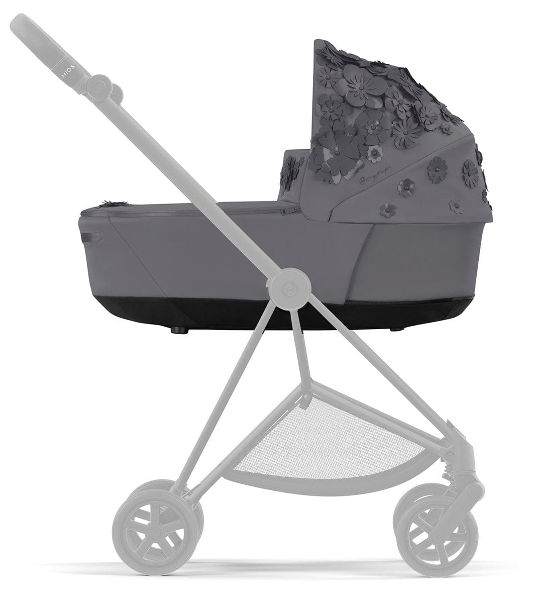 Cybex Mios 3 Lux Carry Cot - Simply Flowers Dream Grey - 522000247