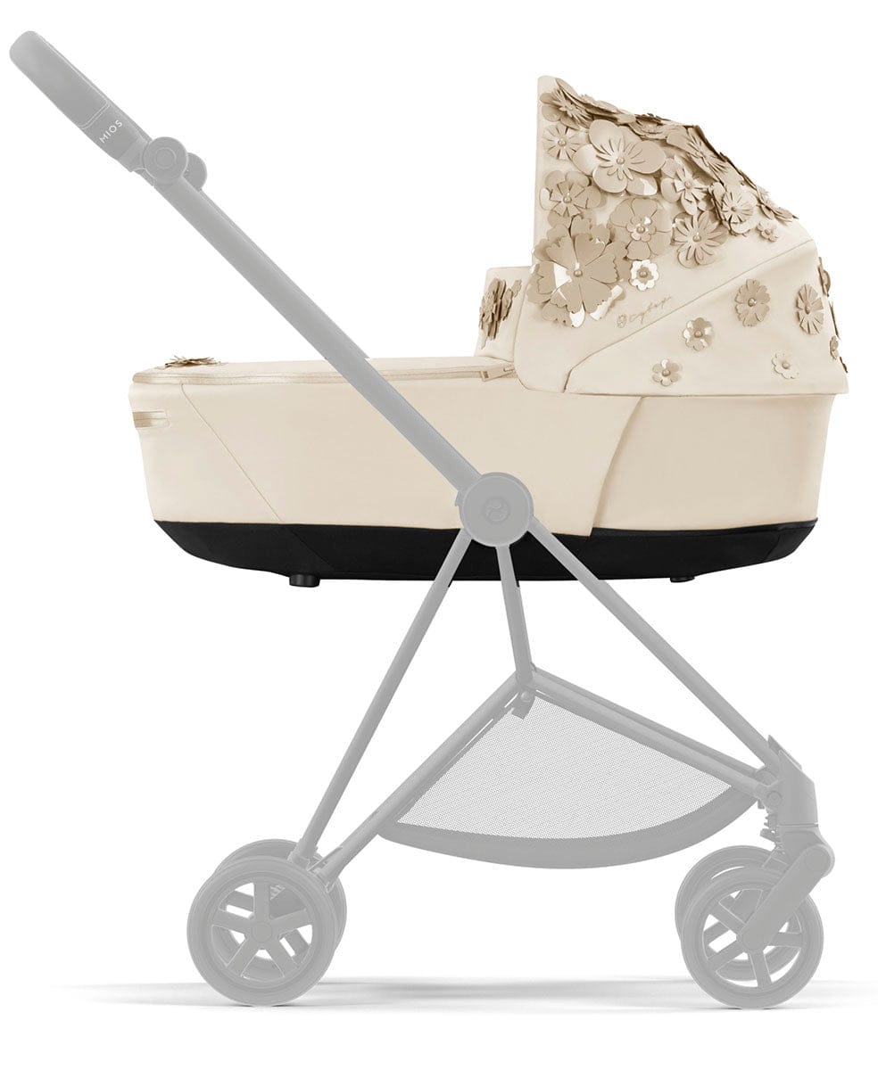 Cybex Mios 3 Lux Carry Cot - Simply Flowers Nude Beige - 522000239