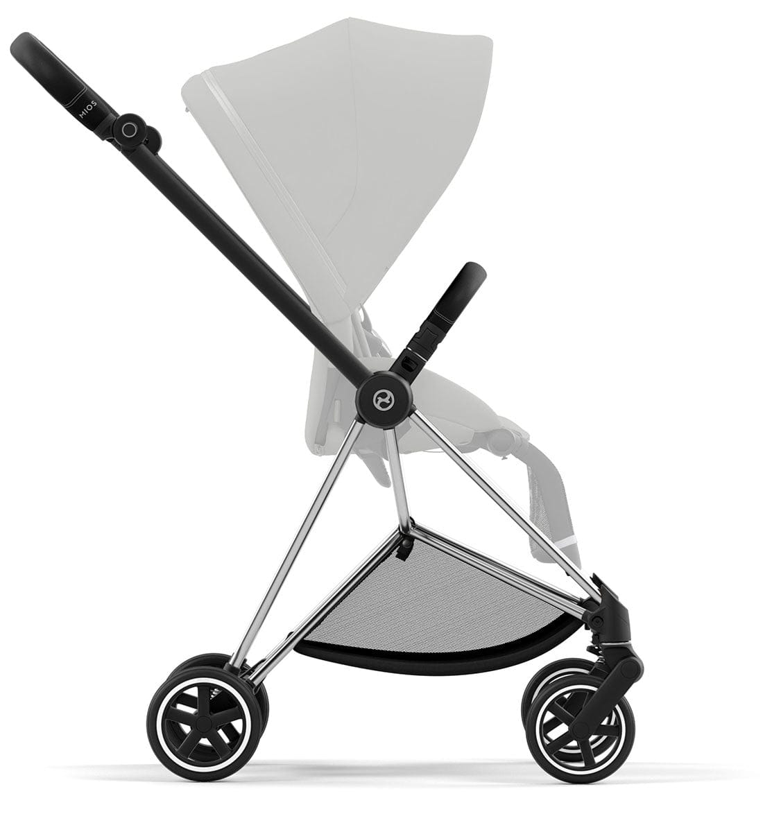 Cybex Mios 3 Stroller Frame - Chrome / Black - 521003991