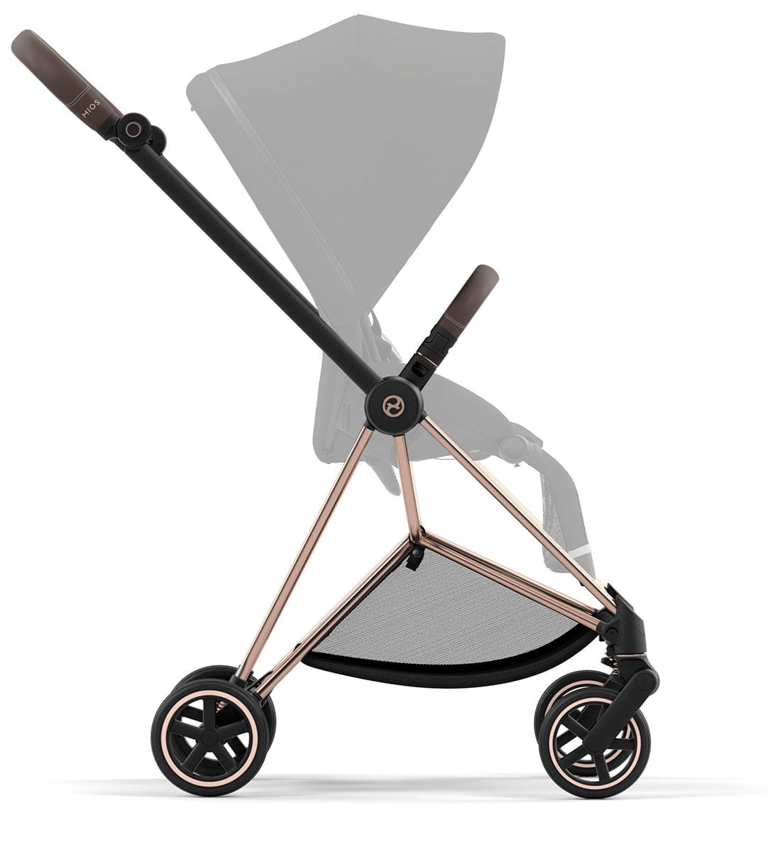 Cybex Mios 3 Stroller Frame - Rose Gold / Brown - 521003995