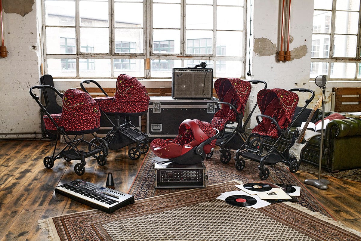 Cybex Priam 4 Complete Stroller Bundle - Rockstar by Alec Voelkel