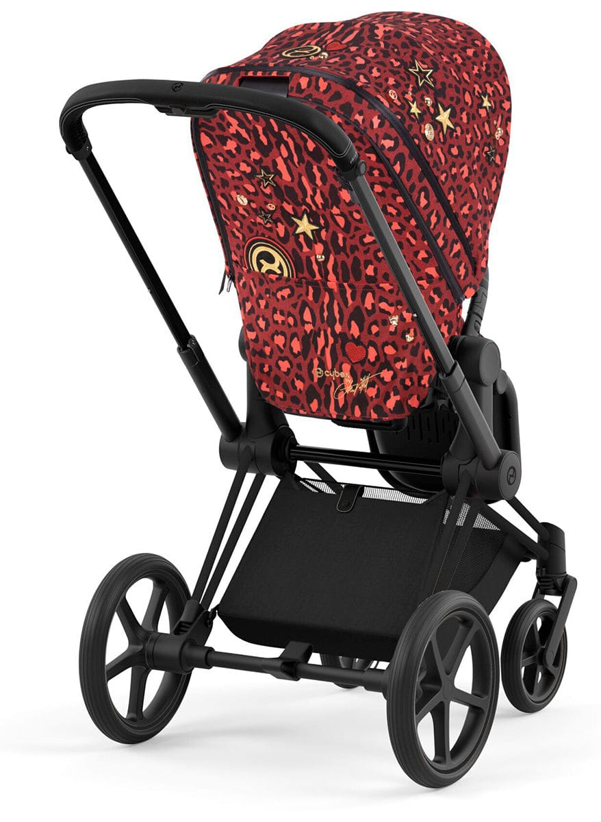 Cybex Priam 4 Complete Stroller with Lux Bassinet Bundle - Rockstar by Alec Voelkel - 521003937-B-ROCK