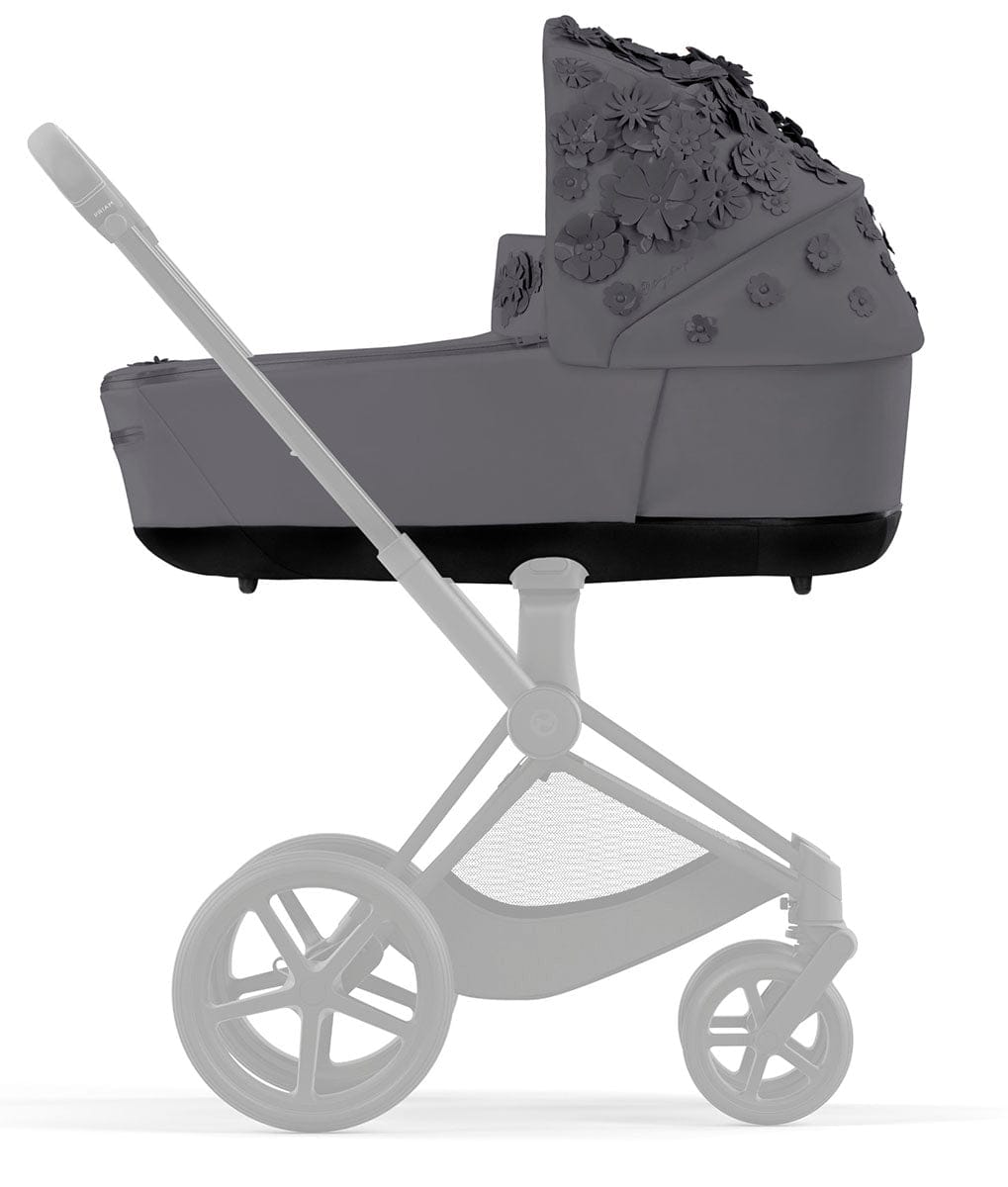 Cybex Priam 4 / ePriam 2 Lux Carry Cot - Simply Flowers Dream Grey - 521003915