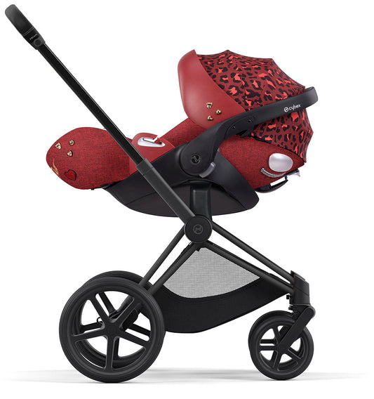 Cybex Priam 4 with Lux Bassinet + Cloud Q Travel System Bundle - Rockstar by Alec Voelkel