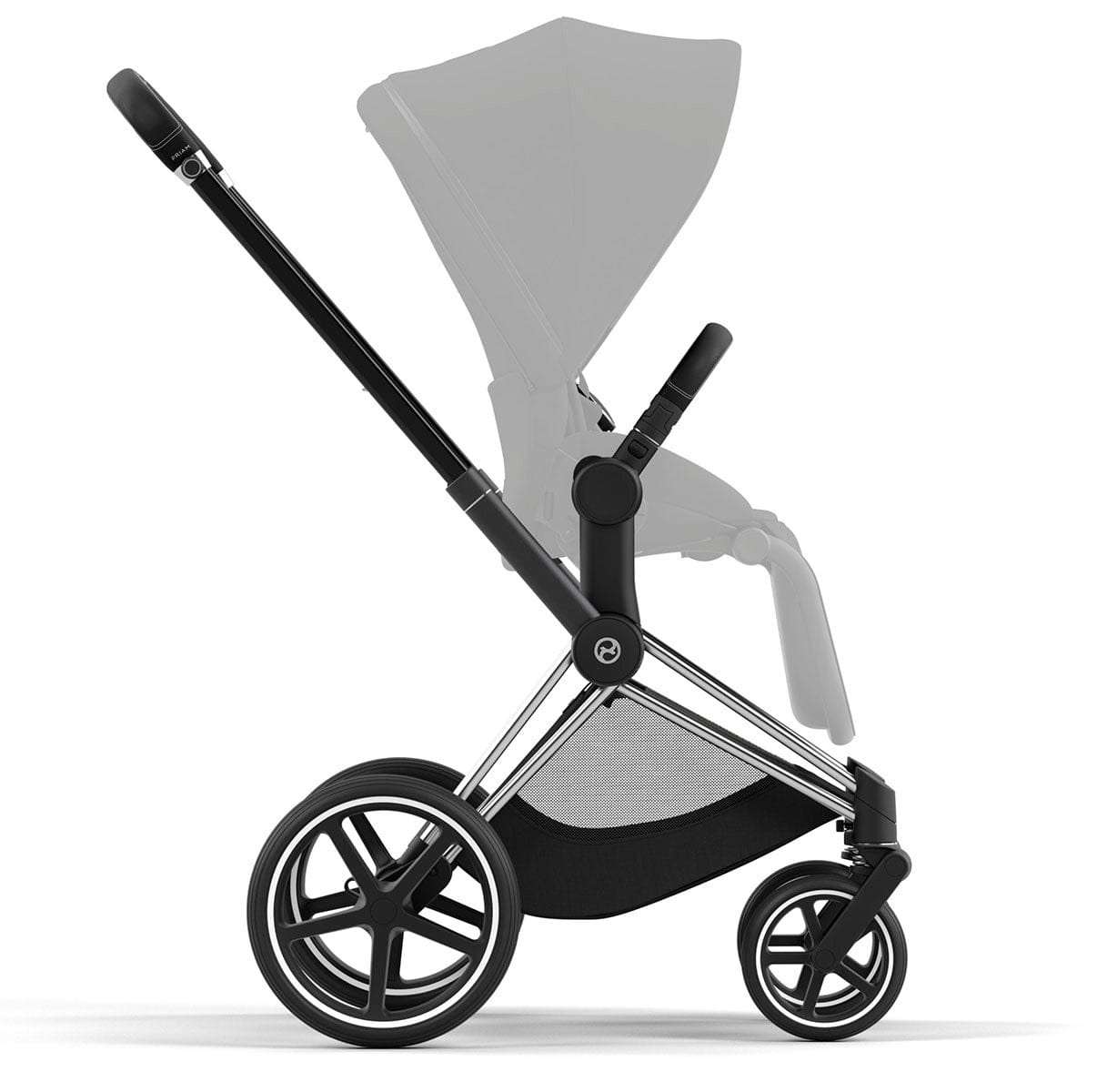 Cybex Priam 4 Stroller Frame - Chrome / Black - 521003935