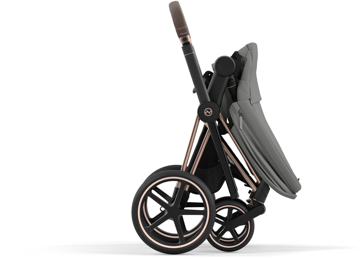 Cybex Priam 4 Stroller (One Box) - Rose Gold / Brown / Soho Grey - 521004137
