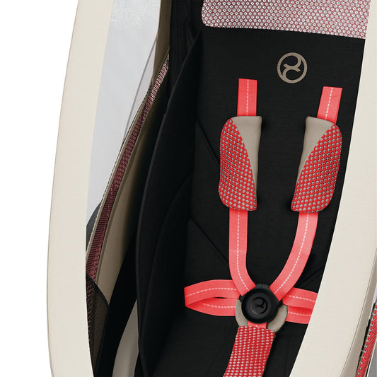 Cybex Zeno Multisport Trailer Bundle - Cream/Orange Frame + Bleached Sand Seat Pack - 521000321-521000381
