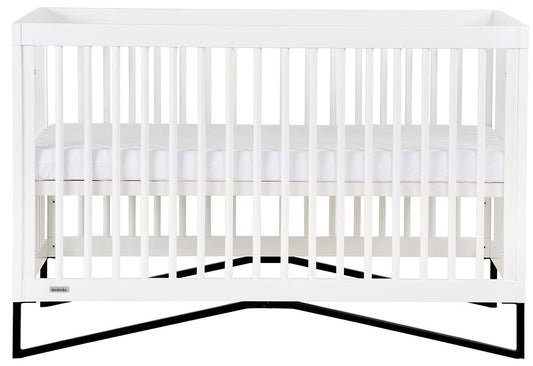 dadada Kenton 3-in-1 Convertible Crib - White / Black - 10941