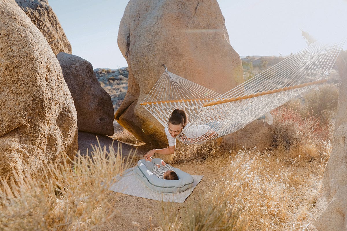 DockATot Deluxe+ Dock Infant Lounger - Marine Chambray