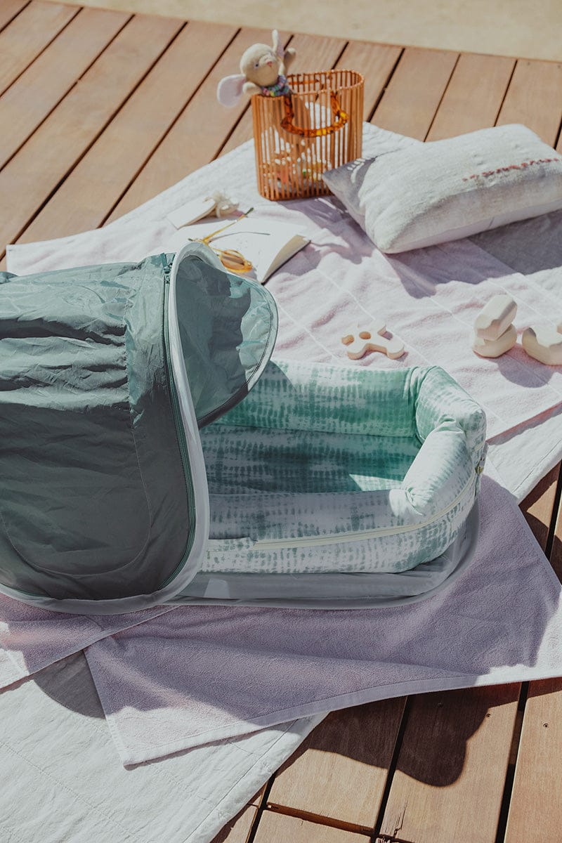 DockATot Deluxe+ Dock Infant Lounger - Marine Shibori