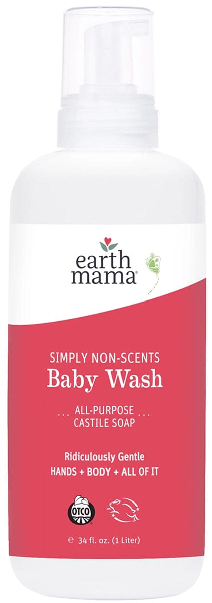 Earth Mama Non-Scents Super Stars Baby Wash and Lotion Bundle