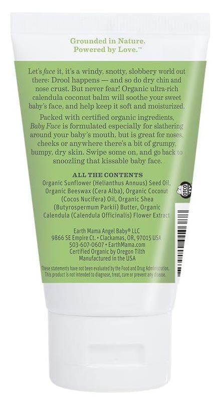 Earth Mama Organic Baby Face Nose & Cheek Balm, 2 fl. oz.