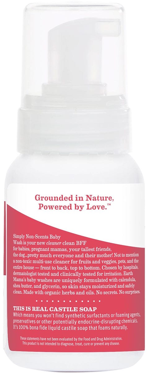 Earth Mama Simply Non-Scents Castile Baby Wash, 5.3 fl. oz.
