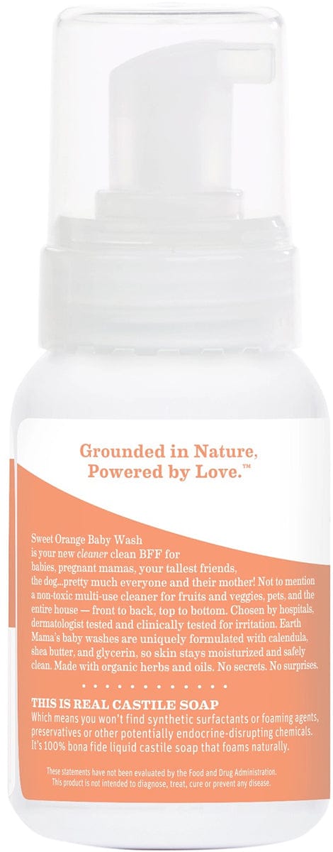 Earth Mama Sweet Orange Castile Baby Wash, 5.3 fl. oz.