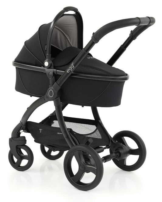 egg Strollers egg2 Carry Cot - Just Black - E2CCJB