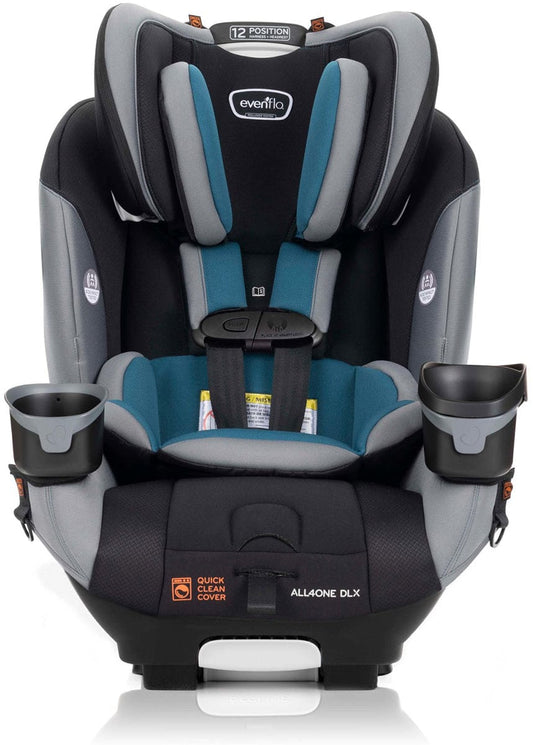 Evenflo EveryFit / All4One 3-in-1 Convertible Car Seat w/Quick Clean Cover - Reefs Green - CS300212240